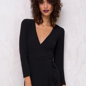 Princess Polly Ruffle Wrap Dress